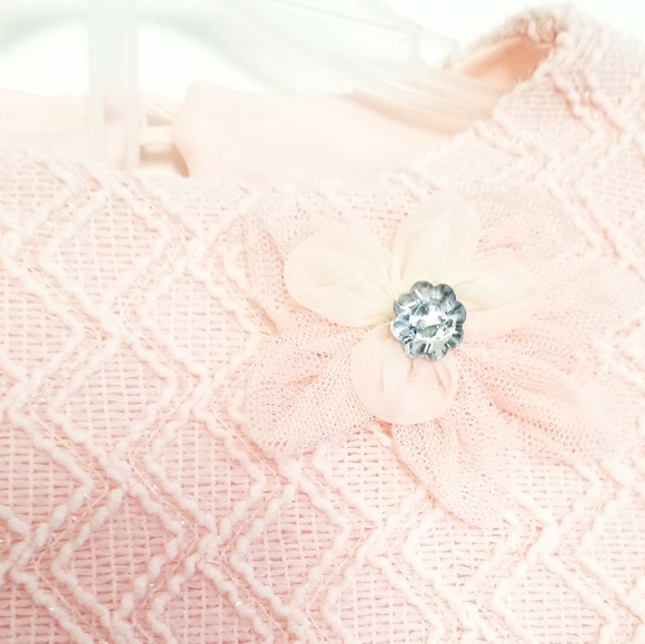 Nannette Baby Peach Tutu Dress and Legging Outfit 2-piece Set Size 24 Months - Picture 4 of 11